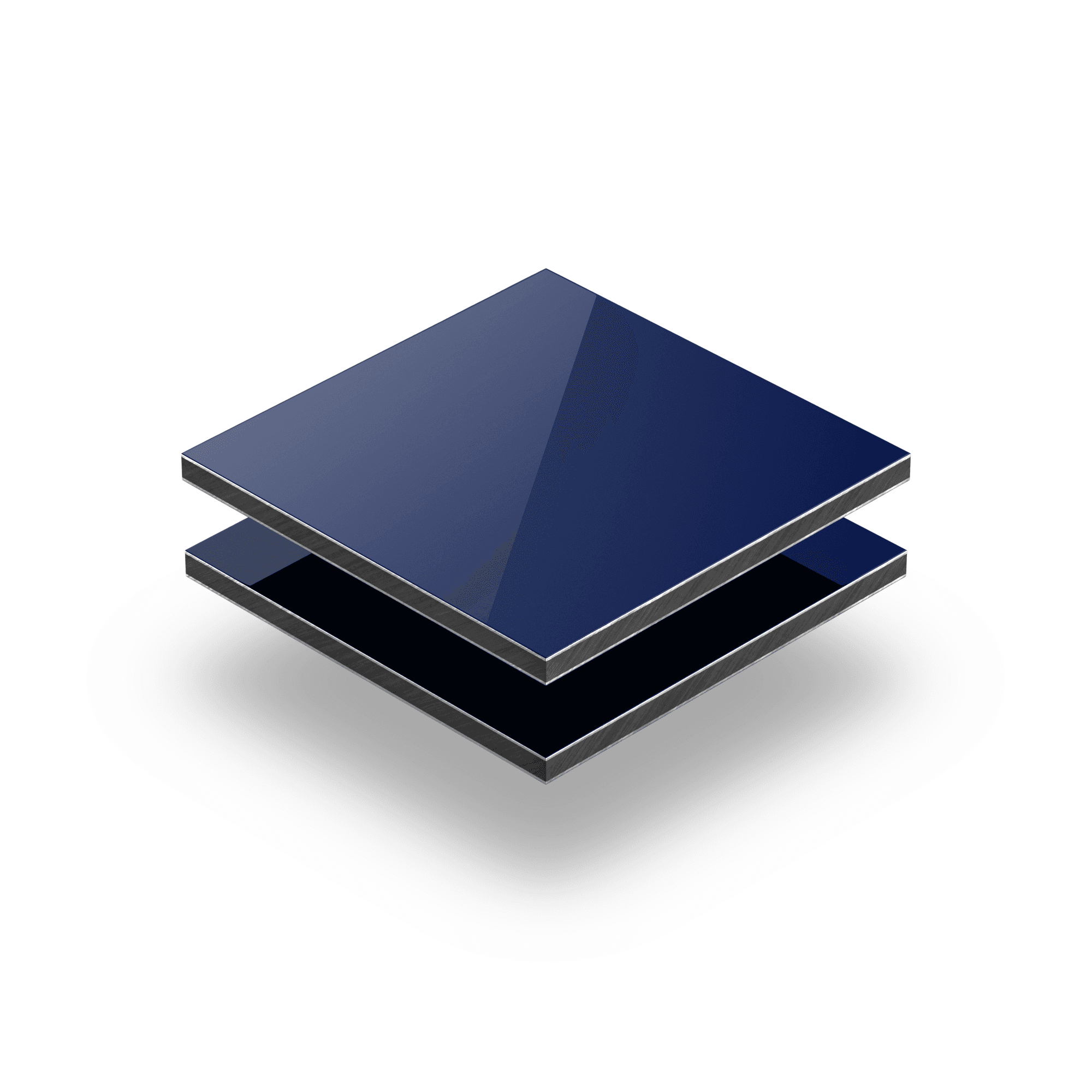 Aluminium Verbundplatte blau