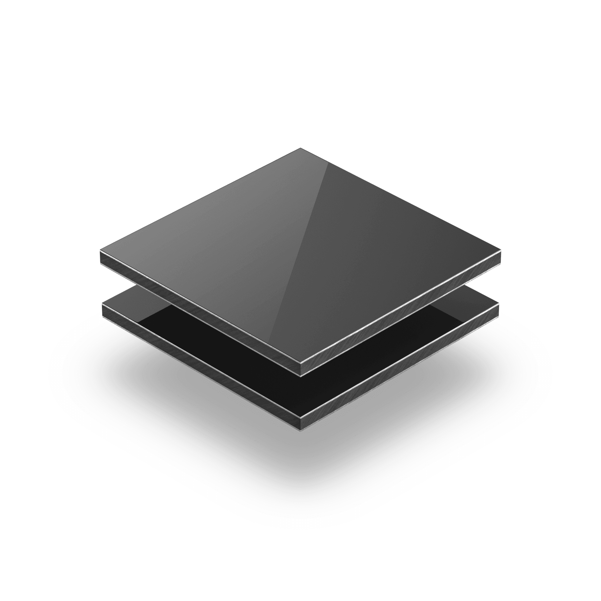 Aluminium Verbundplatte grau