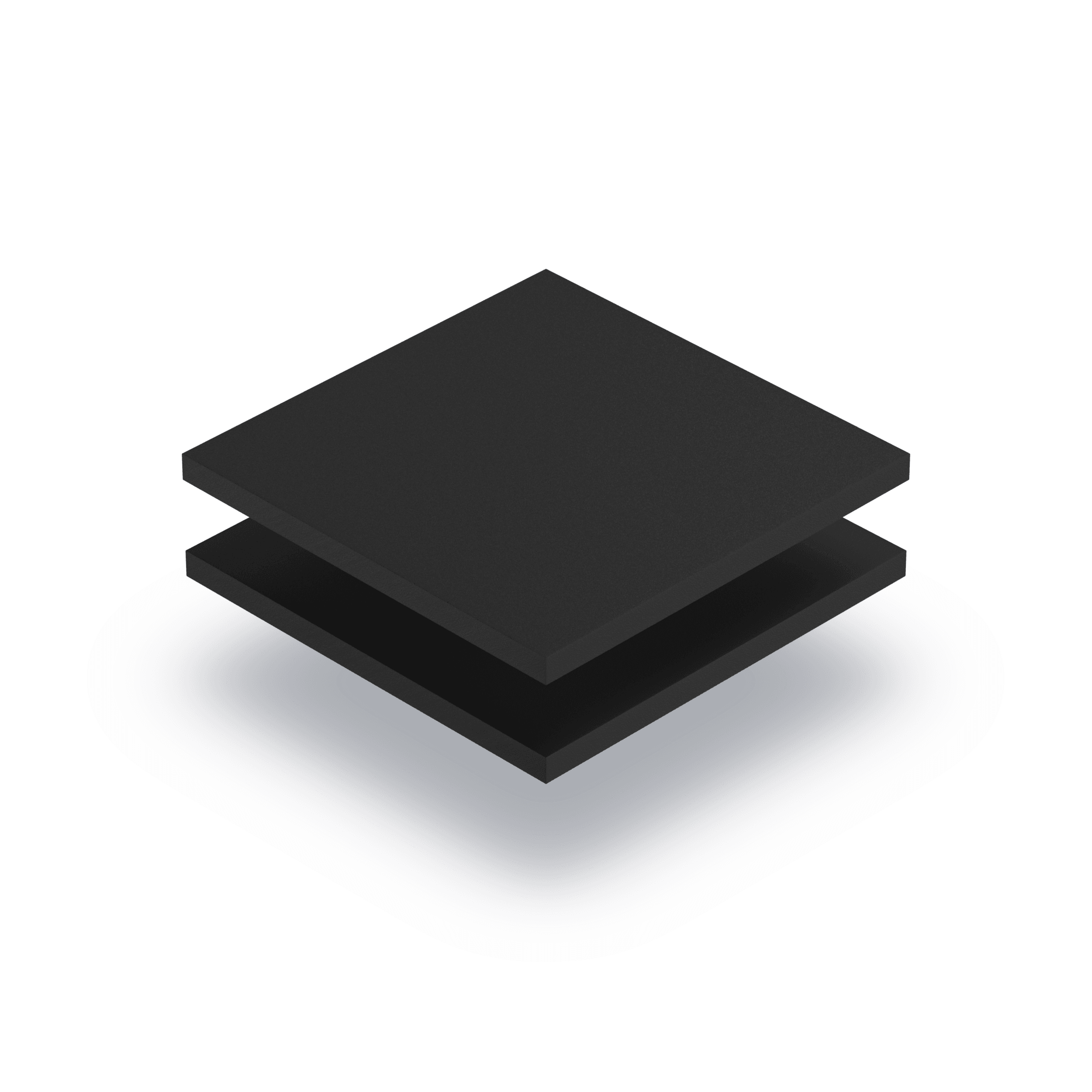 PVC Hartschaumplatte schwarz