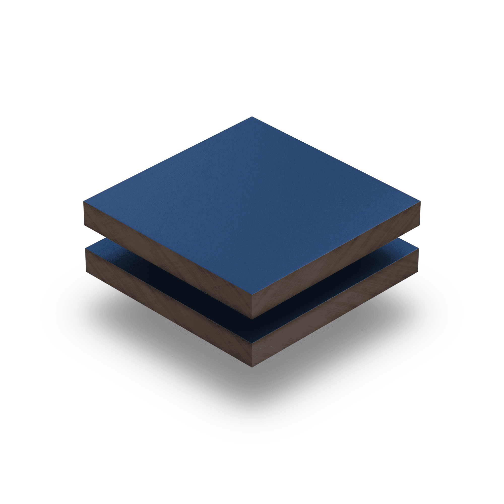 HPL Platte struktur 6 mm enzianblau RAL 5010