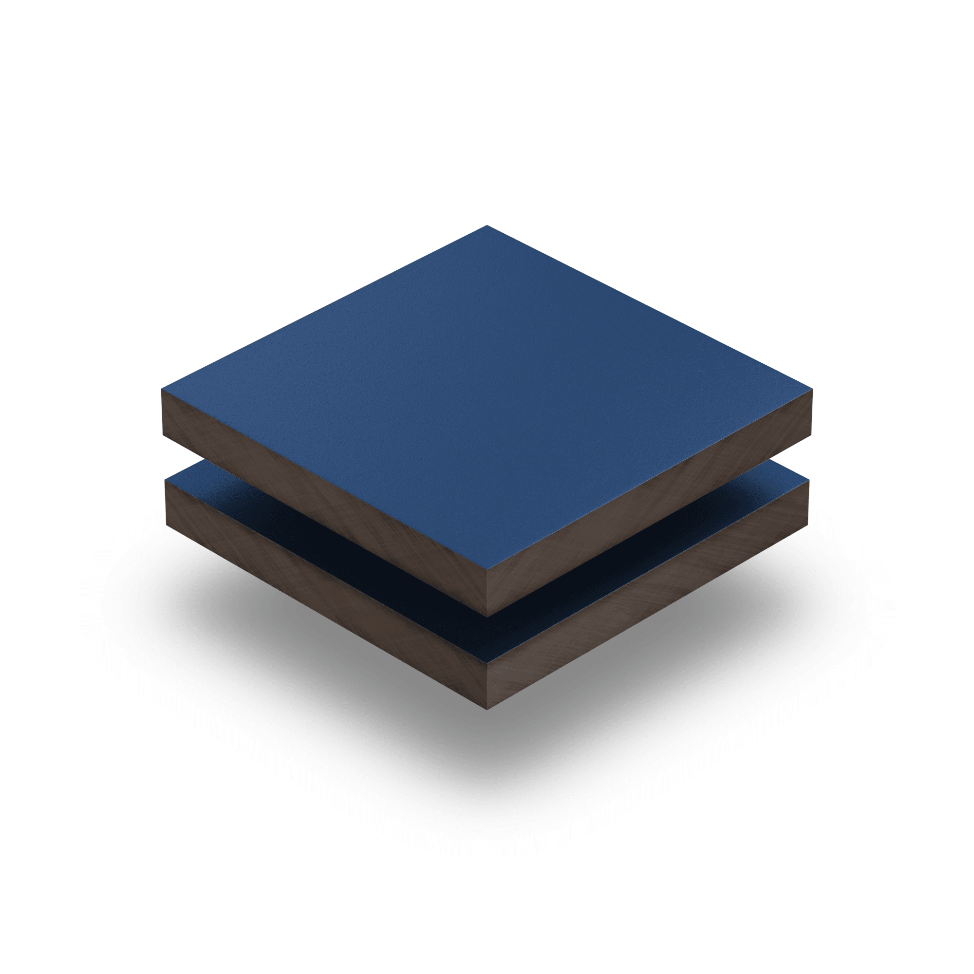 HPL Platte struktur 6 mm enzianblau RAL 5010