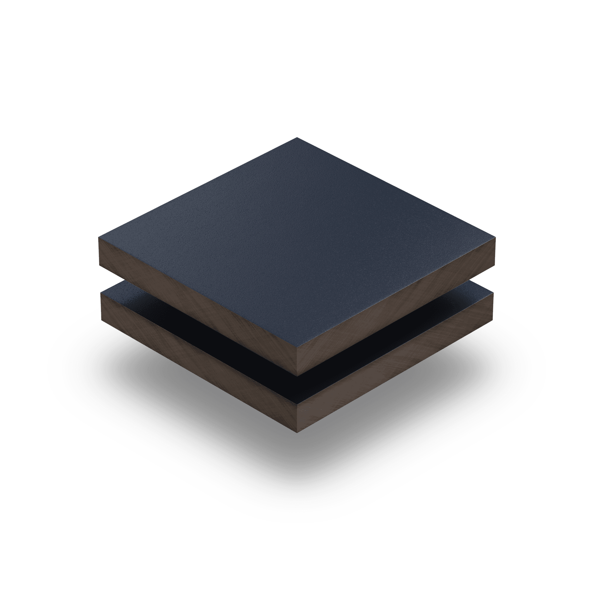 HPL Platte struktur 6 mm stahlblau RAL 5011