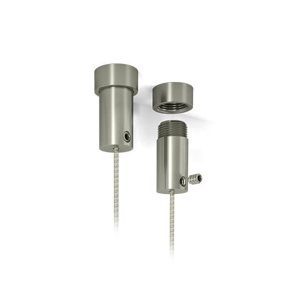 Deckenhalter aus Edelstahl - Acrylglas aufhaengesystem