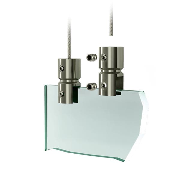 Edelstahl Plattenhalter - Acrylglas aufhaengesystem
