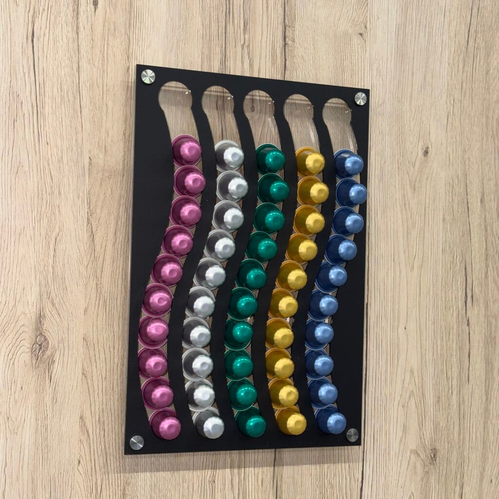 Kapselhalter aus mattem Acrylglas