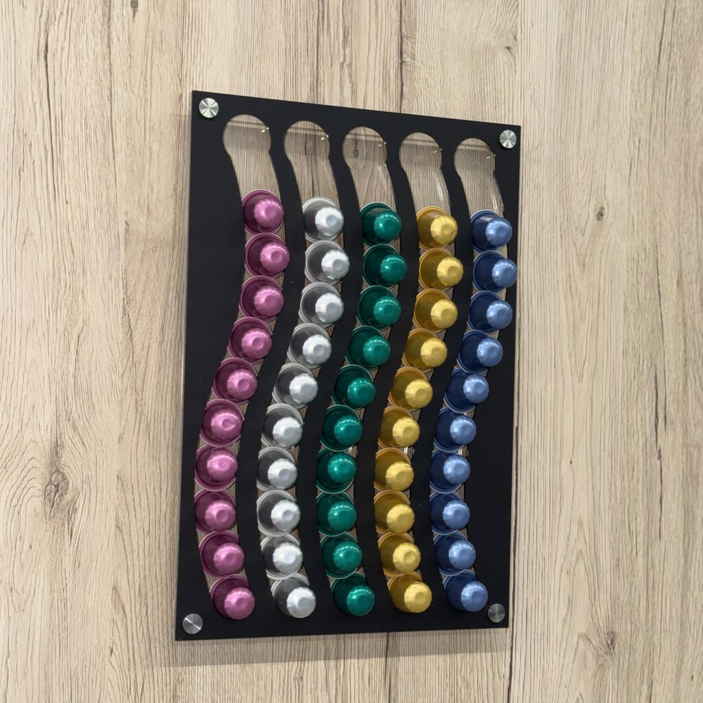 Kapselhalter aus mattem Acrylglas