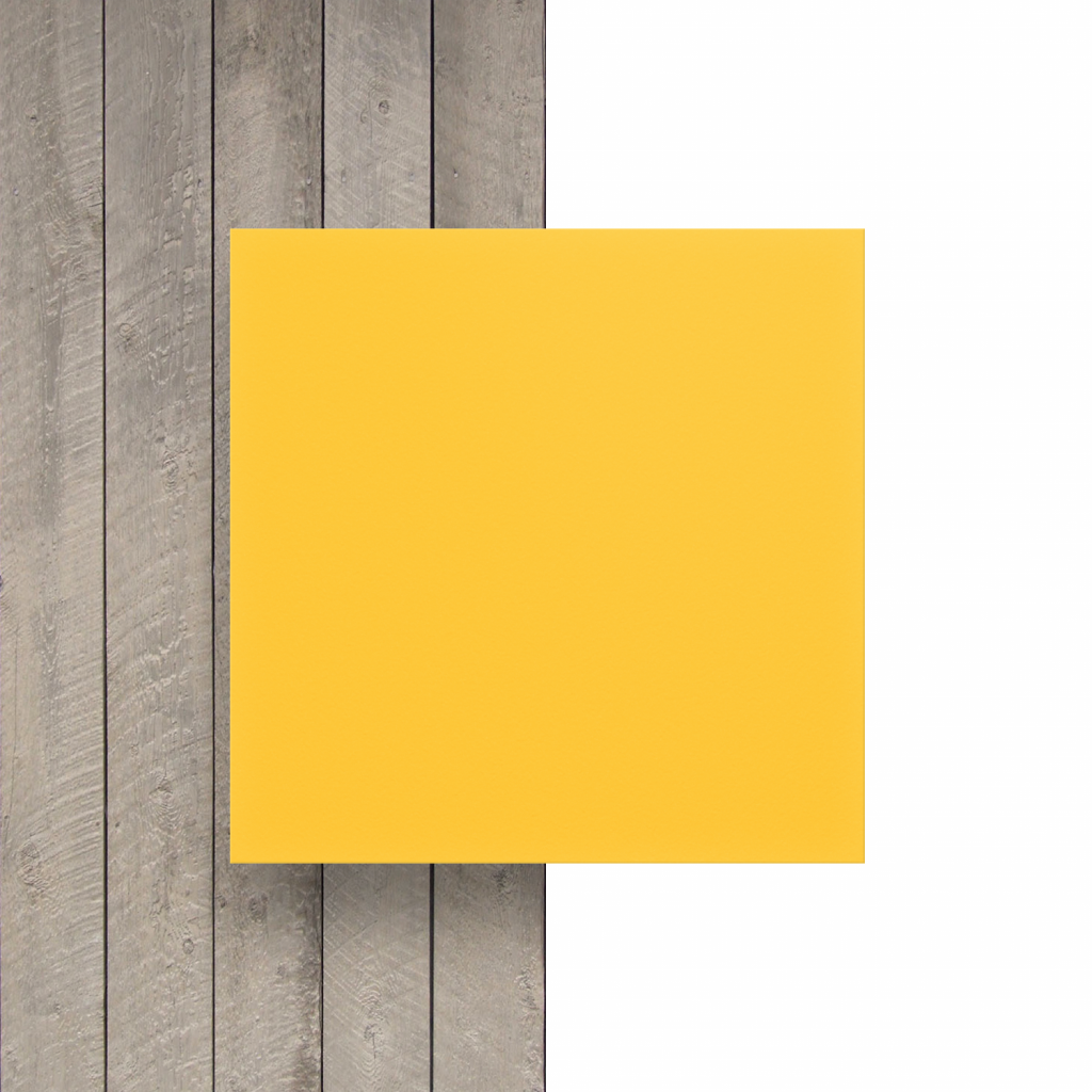 Vorseite PVC Hartschaumplatte gelb