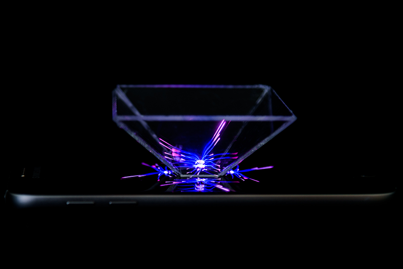 Hologramm selber machen aus Acrylglas