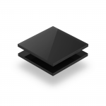 Plexiglas® Acrylglas schwarz und weiß  glänzend 3mm 5mm oder 8mm Laserzuschnitt 