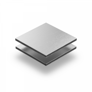 Aluminium Verbundplatte aluminium gebürstet