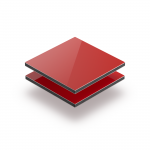 Aluminium Verbundplatte rot