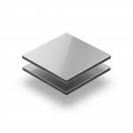 Aluminium Verbundplatte silber