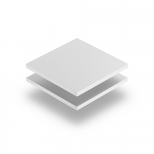 1 PVC Hartschaumplatte Forex®  weiß 245x500x5mm 