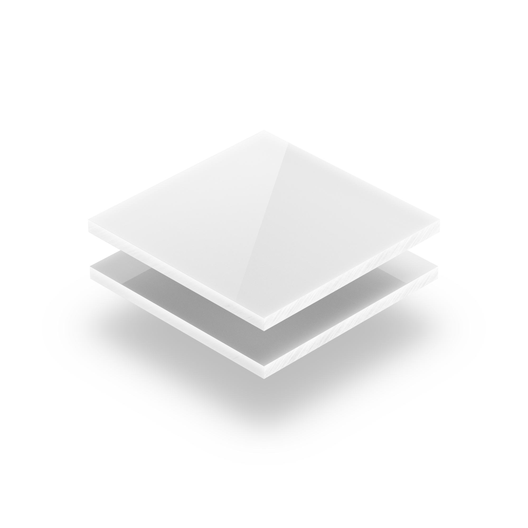 PVC Massiv Platte 550 x 370 x 3 mm Weiß 