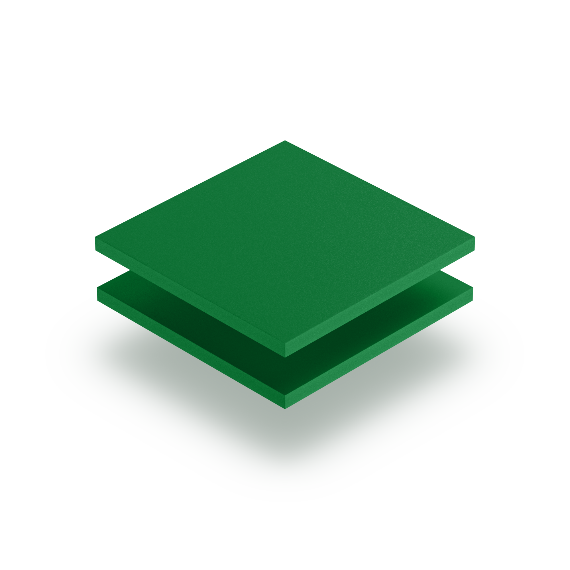 Hart PVC Kunststoffplatte 300x190x2mm grün mit einer Schutzfolie PVC Kunststoff