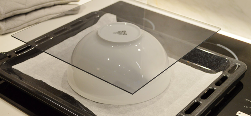 Schritt 1: acrylglas im Ofen
