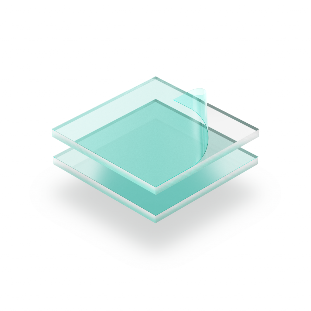 2 Stück 20x20cmx2MM Acrylglas Plexiglas Platte Transparent Himmelblau 
