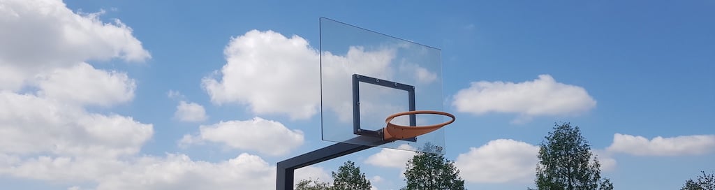 Basketballkorb Rückwand banner