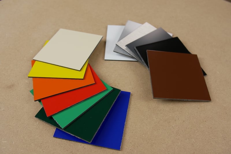 Alupanel Platten verschiedene Farben