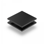 Alu Verbundplatte Schwarz gebürstet 3 mm