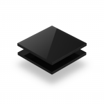 Buchstabenplatte schwarz 8mm