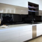 Küchenrückwand Acrylglas schwarz