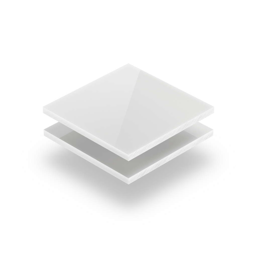 Acrylglas Platte Sanitär-Weiß
