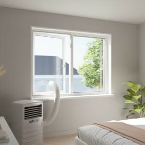 Fensterabdichtung für Klimaanlagen